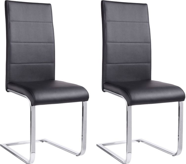 Danish Style Jedálenská stolička Care (Súprava 2 ks), čierna