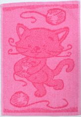 Profod Detský uterák Cat pink 30x50 cm