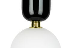 KINGHOME Závesné svietidlo BOY M Fi 25 čierne - LED, sklo, kov"