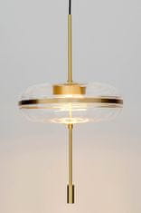 KINGHOME CHAPLIN 360 závesné svietidlo mosadz - LED, sklo"