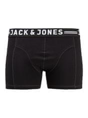 Jack&Jones Plus 3 PACK - pánske boxerky JACSENSE 12147591 Black (Veľkosť 4XL)