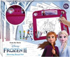 ToyCompany Kreslící sada Frozen Ľadové kráľovstvo - fixy, omalovánky, samolepky, podložka