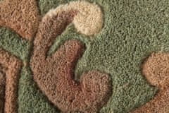 Flair Ručne všívaný kusový koberec Lotus premium Green kruh 120x120 (priemer) kruh