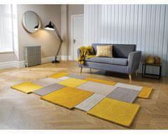 Flair Ručne všívaný kusový koberec Abstract Collage Ochre / Natural 90x150