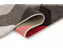 Flair Kusový koberec Hand Carved Aurora Grey / Red 120x170