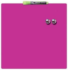 Rexel Magnetická tabuľa "Square Tile", popisovateľná, 360x360mm, ružová