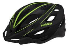 Wista Cyklistická prilba WISTA HardShell čierna/zelená – 80153 S/M 55-58 cm