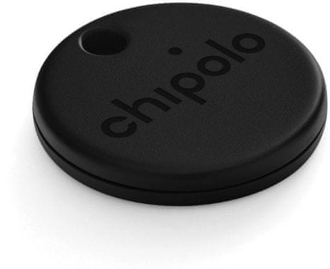 Chipolo ONE - Bluetooth lokátor čierny malý farebný prívesok prezvonenie predmetu aplikácie dosah 60 m ochrana lokalizácia štýlový vzhľad anonymný signál vyhľadanie telefónu tichý režim prezvonenie predmetu aplikácie dosah bezdrôtová selfie uzávierka Widget