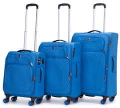 Swiss Sada kufrů Alpine Soft Blue 3-set
