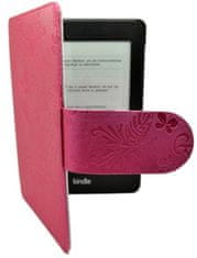 Durable Lock Puzdro pre Amazon Kindle 4/5 - Butterfly B02 - tmavo ružová