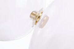 KINGHOME CAPRI 4 zlatá závesná lampa - 60 LED, hliník, sklo".
