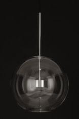 KINGHOME Chrómové závesné svietidlo CAPRI - 60 LED, hliník, sklo"