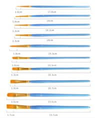 Gaira® Malovanie podľa čísel Štetce 10ks