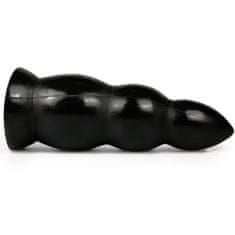 All Black All Black Dildo 23 cm, masívny bacuľatý kolík s priemerom 8 cm