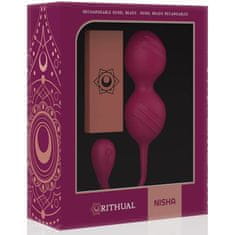Ritual Vibračné guličky Rithual Nisha Orchid 33mm 75g nabíjacie