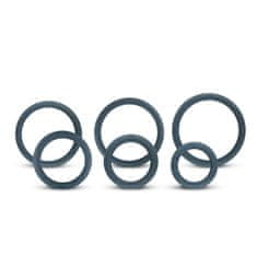 Boners Boners 6-Piece Cock Ring Set, premium súprava 6 erekčných krúžkov