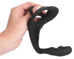 Black Velvets Black Velvets Ring & Plug - silikónový masér prostaty 9 cm s krúžkom na penis