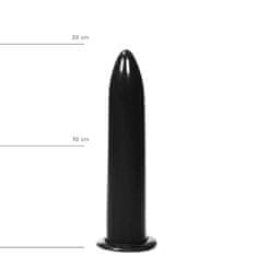 All Black All Black Dildo 20 cm, dlhý análny/vaginálny kolík s priemerom 3,6 cm