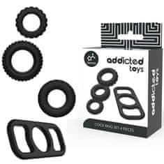 addicted toys Addicted Toys Cock Ring Set (4 kusy)