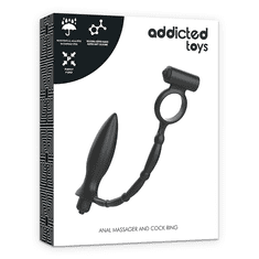 addicted toys Addicted Toys Anal Massager + Vibrating Cock Ring