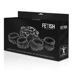 FETISH SUBMISSIVE Pripútanie k posteli Fetish Submissive BED BINDING SET WITH ADJUSTABLE RINGS