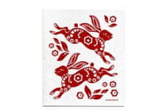 Jangneus handra do kuchyne králiky červené 18 x 20 cm