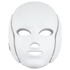 Ošetrujúca LED maska na tvár a krk (bielá)