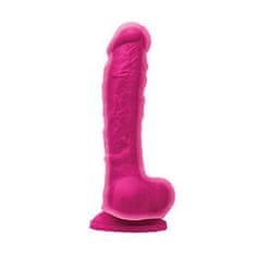 NS Novelties Colours Dual Density 8" (20 cm) Pink, ružové dildo s mäkkou pokožkou