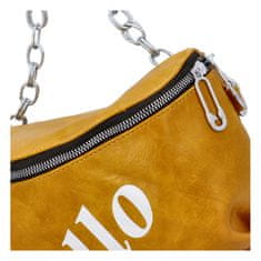 Turbo Bags Dámska módna taška na obličky s nápisom Hello, žltá