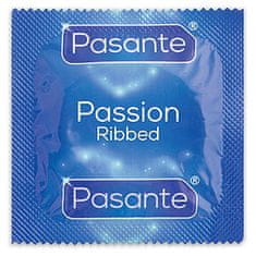 Pasante Pasante Passion / Ribbed (1ks), vrúbkovaný kondóm