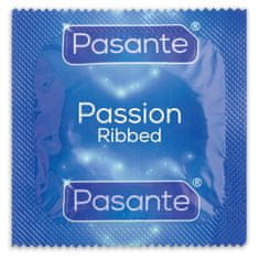 Pasante Pasante Passion / Ribbed (1ks), vrúbkovaný kondóm