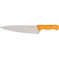 Giesser Messer Nôž kuchynský, ergonomická rukoväť žltá, veľmi kvalitný výrobok, dĺžka ostria 260 mm, 