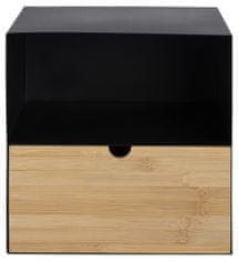 Design Scandinavia Nočný stolík Joilet, 30 cm, MDF, čierna