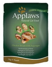 Applaws Cat kaps. kuracie prsia a špargľa 70 g