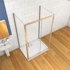 H K Viacstenné sprchovací kút SYMPHONY U3 100x90x90 cm s posuvnými dverami vrátane sprchovej vaničky z liateho mramoru