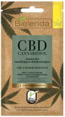 Bielenda CBD Cannabidiol hydratačno - detoxikačná pleťová maska 8g