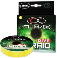 Climax Splietané potápavé šnúry iBraid Dive - 0,08mm/3,2kg/135m - fluo žltá