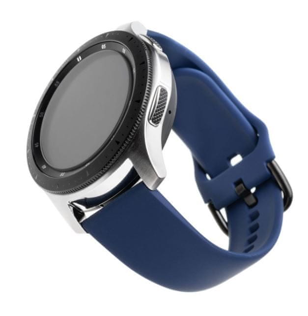FIXED Silikónový remienok Silicone Strap so šírkou 22mm pre smartwatch, modrý FIXSST-22MM-BL