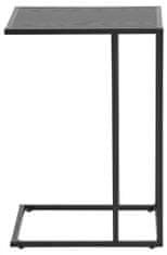 Design Scandinavia Odkladací stolík Seaford, 63 cm, čierna