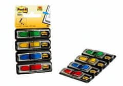 3M Samolepiace záložky so zásobníkom, mix farieb, 12 x 43 mm, 4x 24 listov, tvar šípky, 7000144924