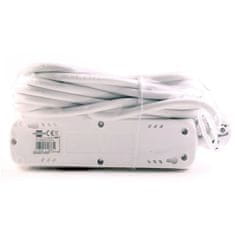 Brennenstuhl 3 zásuvky 5m 3G1,5 Predlžovací kábel 16A biely s vypínačom 5M