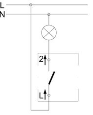 Kontakt-Simon S.A. Jednopólový spínač (strojček) 10AX 250V 75x75x32mm