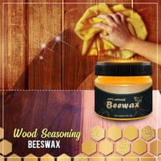Netscroll Prírodný včelí vosk na obnovu dreveného nábytku, parkiet alebo laminátu, vosk na zakrytie škrabancov a obnovu, vráti lesk drevu, ochráni pred vodou a vlhkosťou, priehľadná farba, WoodWax