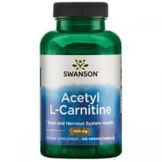 Swanson Acetyl-L-Carnitine 500mg, 100 kapsúl