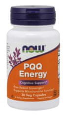 NOW Foods PQQ (Pyrrolochinolín chinón) Energy, 30 rastlinných kapsúl