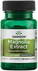 Swanson Magnolia Extract (extrakt z magnólie), 200 mg, 30 rastlinných kapsúl
