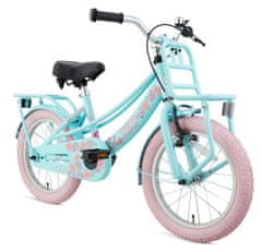 Supersuper Detský bicykel Lola pre dievčatá, 16", ružová / modrá