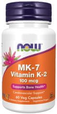 NOW MK-7 Vitamín K2, 100 mcg, 60 rastlinných kapsúl