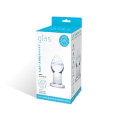 Gildo Glas Amethyst Rain Glass Butt Plug (8cm)