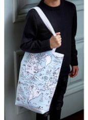 eatsleepdoodle Mapa sveta - veľká taška na plece - vyfarbuj a uč sa 